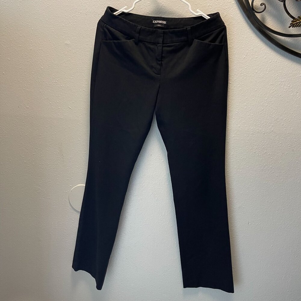 Express Womens Editor Black Dress Pants‎  4R Slim Fit Tailored Style Office Wear
